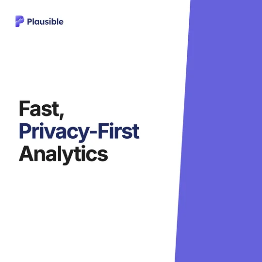 Ad example for plausible.io